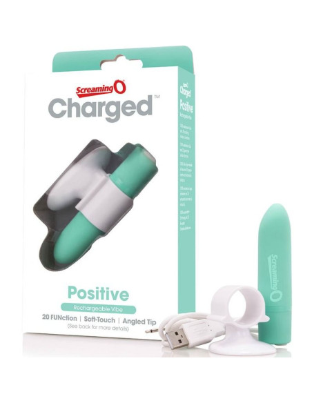 SCREAMING O MASAJEADOR RECARGABLE POSITIVE VERDE