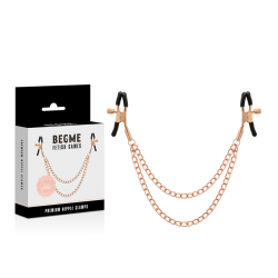 BEGME BLACK EDITION PINZAS PEZONES CON CADENA 2
