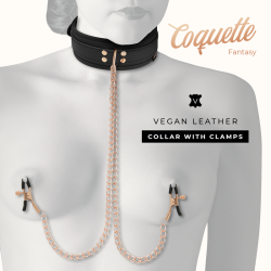 COQUETTE CHIC DESIRE FANTASY COLLAR CON PINZAS PEZONES CON FORRO DE NEOPRENO 2