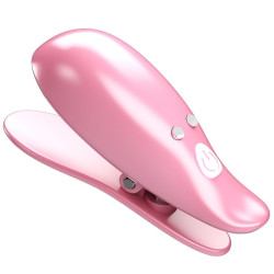 PRETTY LOVE LEAF PINZAS VIBRATORIAS PARA PEZONES ROSA