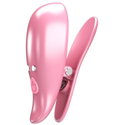 PRETTY LOVE LEAF PINZAS VIBRATORIAS PARA PEZONES ROSA 2