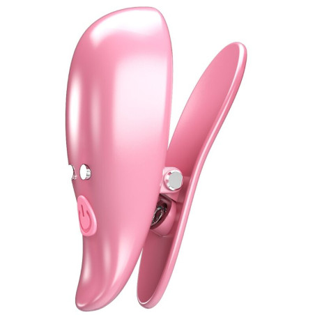 PRETTY LOVE LEAF PINZAS VIBRATORIAS PARA PEZONES ROSA