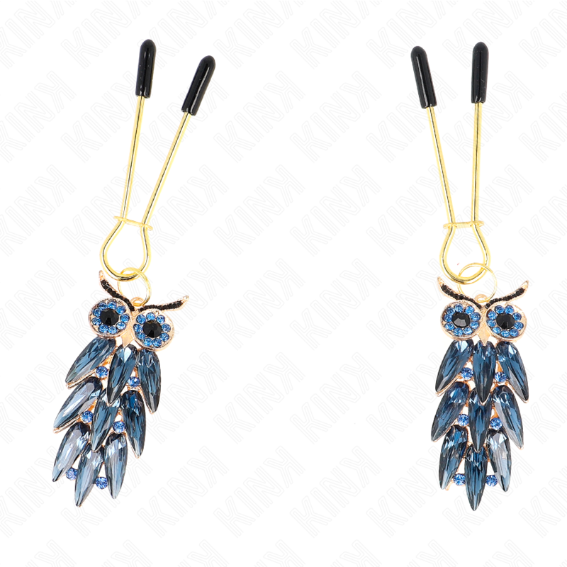 KINK PINZAS PARA PEZONES CON COLGANTE DE BUHO 6 CM