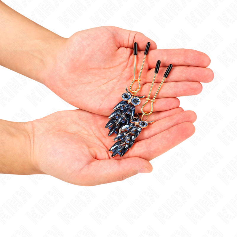 KINK PINZAS PARA PEZONES CON COLGANTE DE BUHO 6 CM