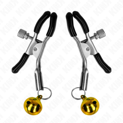 KINK PINZAS PARA PEZONES CON CAMPANILLA DORADA 6 CM 2