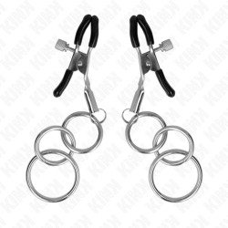 KINK PINZAS PARA PEZONES CON 3 AROS 6 CM 2