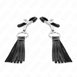 KINK PINZAS PARA PEZONES CON BORLAS DE POLIPIEL 6 CM