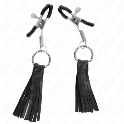 KINK PINZAS PARA PEZONES CON BORLAS DE POLIPIEL 6 CM 2