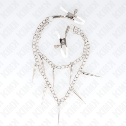 KINK PINZAS PARA PEZONES CON CADENA DE PUAS 30 CM 2