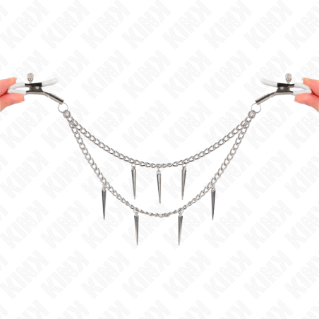 KINK PINZAS PARA PEZONES CON CADENA DE PUAS 30 CM