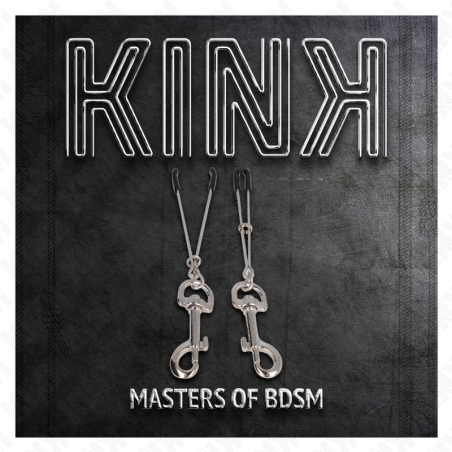 KINK PINZAS PARA PEZONES FINA CON GANCHO PLATEADO 7 CM