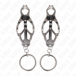 KINK PINZAS PARA PEZONES ESTILO JAPONES CON AROS PLATEADO 2