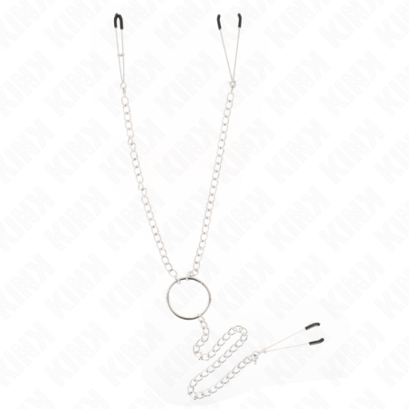 KINK PINZAS PARA PEZONES Y CLITORIS CON CADENA 30 CM MODELO 1