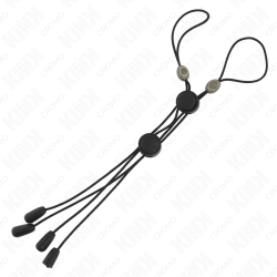 KINK PINZAS PARA PEZONES DETALLE NEGRO CON ELASTICO NEGRO