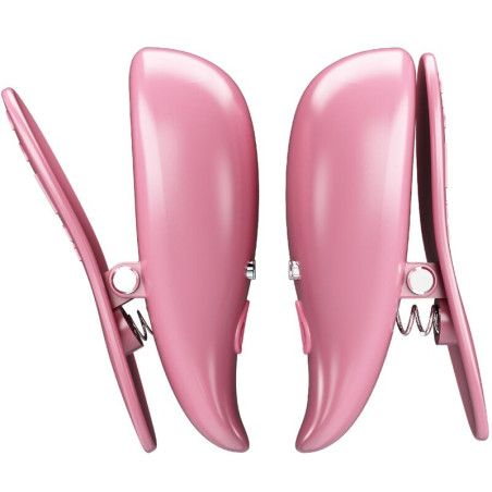 PRETTY LOVE CAILEY PINZAS PARA PEZONES 10 VIBRACIONES CONTROL REMOTO ROSA