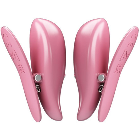 PRETTY LOVE CAILEY PINZAS PARA PEZONES 10 VIBRACIONES CONTROL REMOTO ROSA