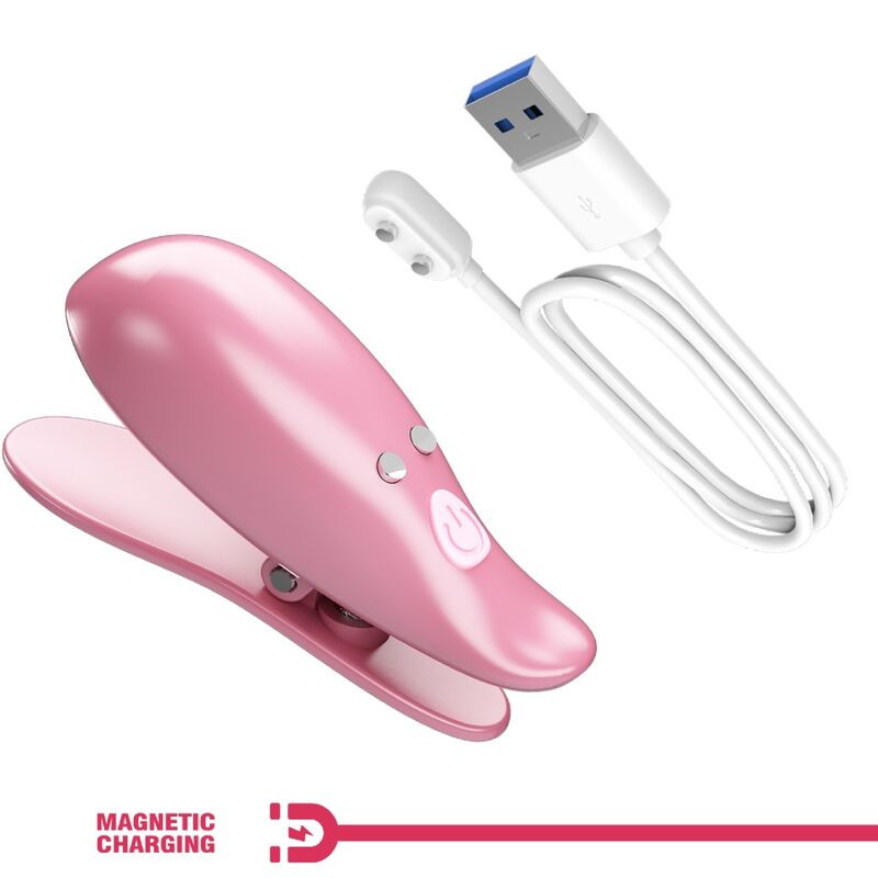 PRETTY LOVE CAILEY PINZAS PARA PEZONES 10 VIBRACIONES CONTROL REMOTO ROSA