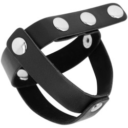 OHMAMA FETISH FUNDA CUERO DE CASTIDAD PARA TESTICULOS 2