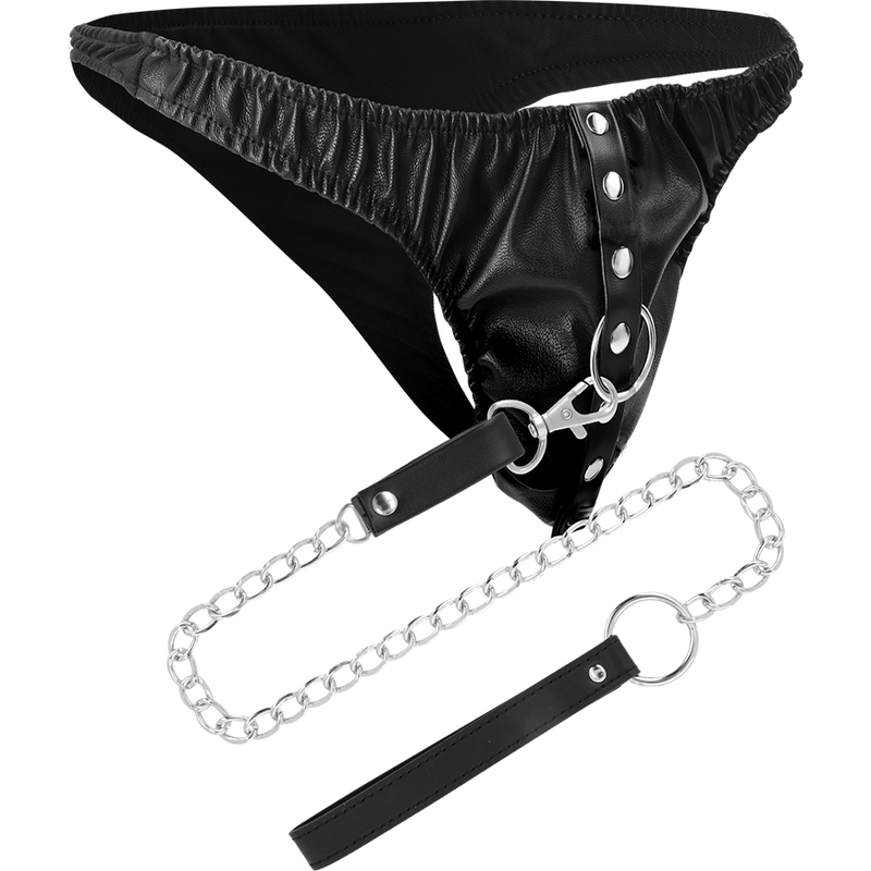 DARKNESS TANGA DE SUMISION CON CADENA METAL