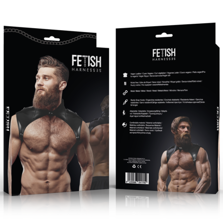FETISH SUBMISSIVE ATTITUDE ARNES BRIGADE AJUSTABLE ECOPIEL CUELLO HOMBRE