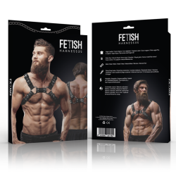 FETISH SUBMISSIVE ATTITUDE ARNES BULLDOG AJUSTABLE ECOPIEL PECHO HOMBRE 2