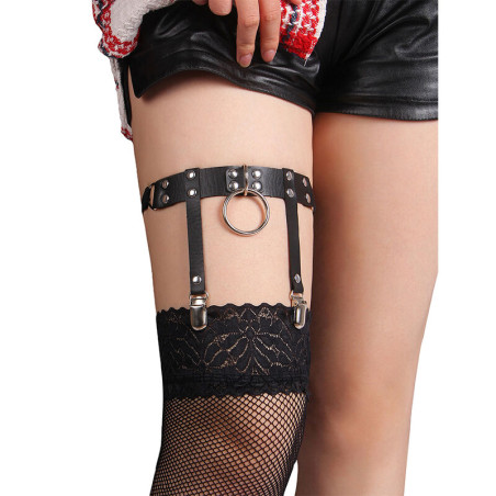 SUBBLIME 953744 LIGA PUNK DE CUERO AJUSTABLE NEGRO TALLA UNICA