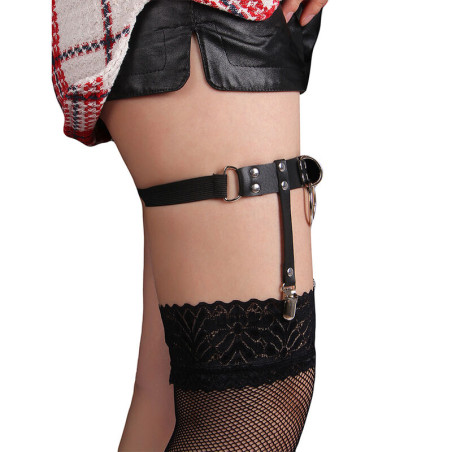 SUBBLIME 953744 LIGA PUNK DE CUERO AJUSTABLE NEGRO TALLA UNICA