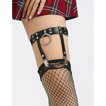 SUBBLIME 953744 LIGA PUNK DE CUERO AJUSTABLE NEGRO TALLA UNICA