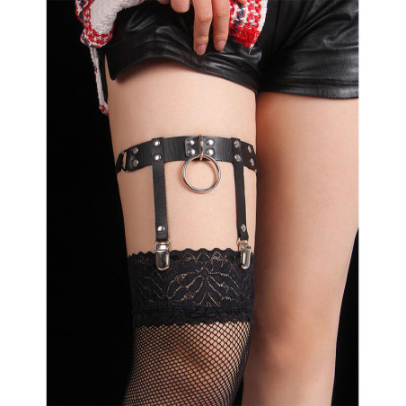 SUBBLIME 953744 LIGA PUNK DE CUERO AJUSTABLE NEGRO TALLA UNICA