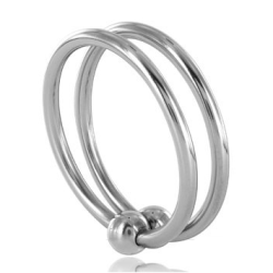 METAL HARD DOUBLE GLANS RING 28MM