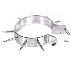 METAL HARD COLLAR ESCLAVO BDSM CON PUNTAS 2