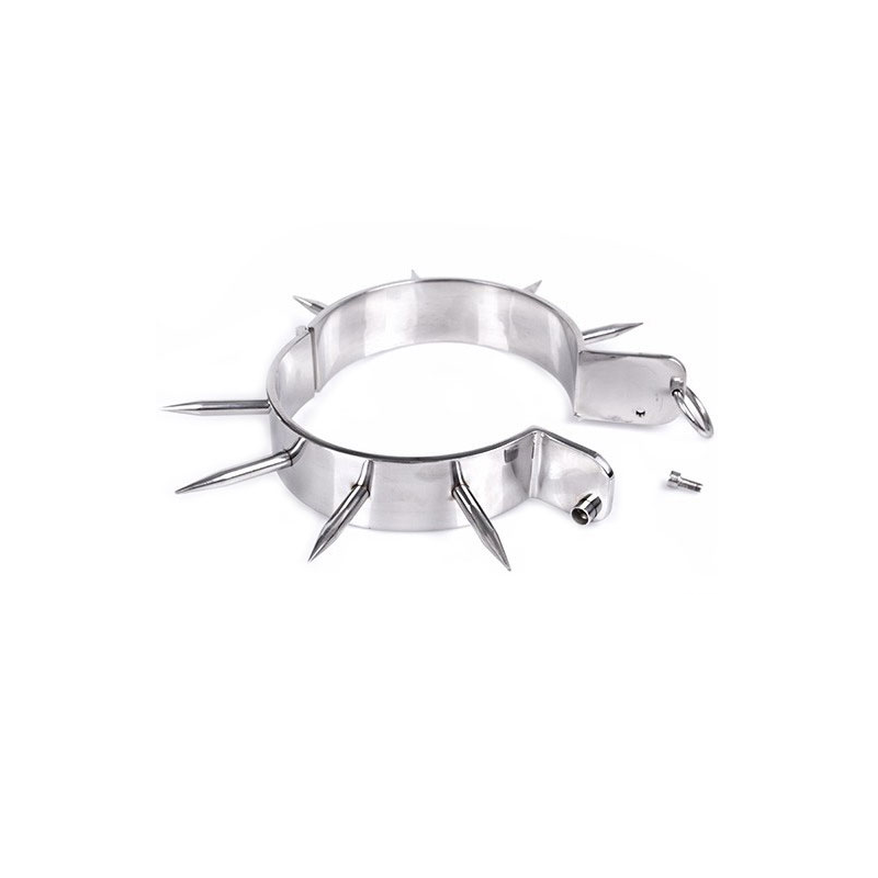 METAL HARD COLLAR ESCLAVO BDSM CON PUNTAS