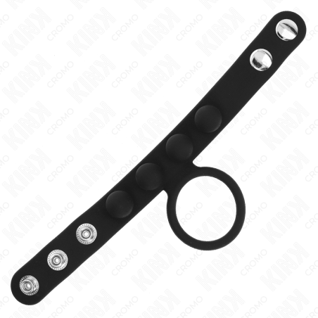 KINK ANILLO PENE CUERO 35 CM CON CIERRE A PRESION 23 X 2 CM