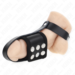 KINK ANILLO JAULA PENE CUERO CON CORREA DIVISORIA DE BOLAS RECUBIERTO AJUSTABLE 2