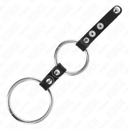 KINK ANILLO PENE DOBLE 38 CM A 5 CM CONECTADOS POR CUERO