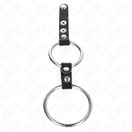 KINK ANILLO PENE DOBLE 38 CM A 5 CM CONECTADOS POR CUERO