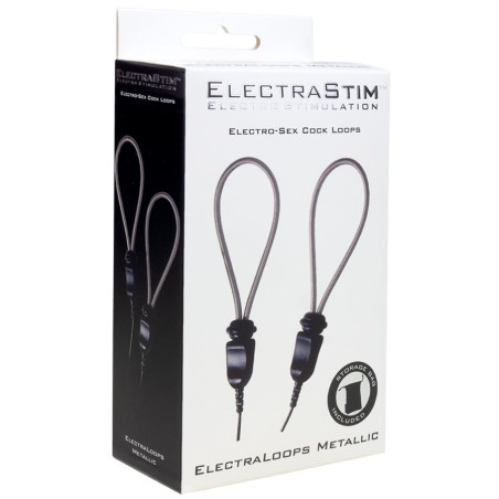 ELECTRASTIM ELECTRALOOPS E STIM ANILLOS METALICOS AJUSTABLES PARA EL PENE