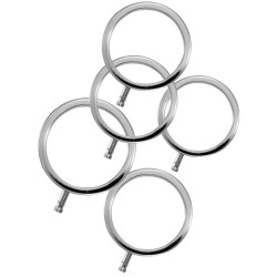 ELECTRASTIM ELECTRARINGS ANILLOS METALICOS PARA EL PENE PACK 5