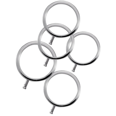 ELECTRASTIM ELECTRARINGS ANILLOS METALICOS PARA EL PENE PACK 5