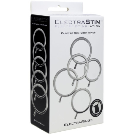 ELECTRASTIM ELECTRARINGS ANILLOS METALICOS PARA EL PENE PACK 5