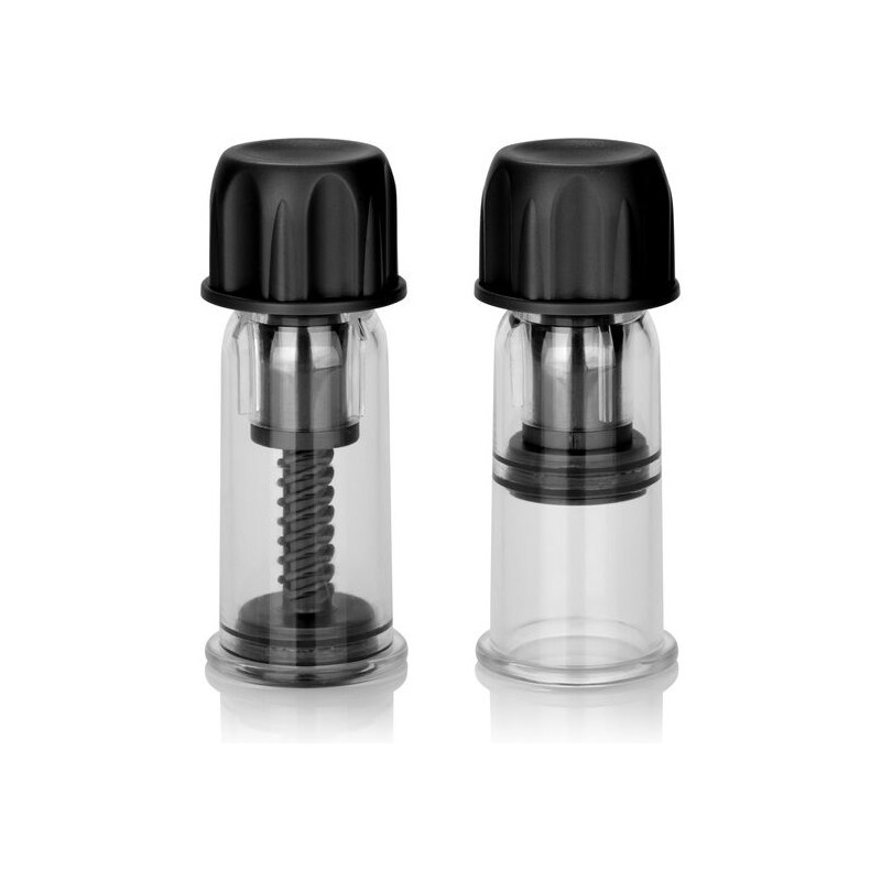 CALEXOTICS VACCUM TWIST SUCCIONADORES PEZONES NEGRO