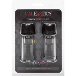 CALEXOTICS VACCUM TWIST SUCCIONADORES PEZONES NEGRO 2