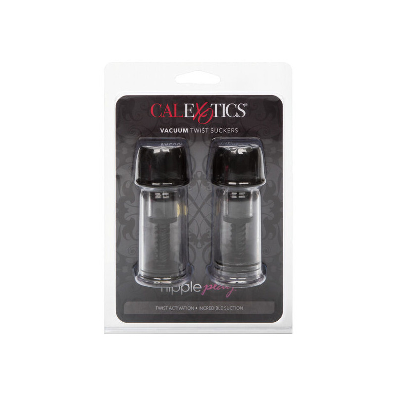 CALEXOTICS VACCUM TWIST SUCCIONADORES PEZONES NEGRO