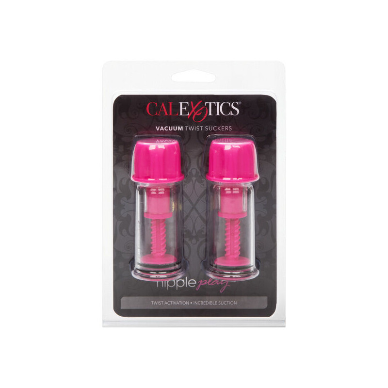 CALEXOTICS VACCUM TWIST SUCCIONADORES PEZONES ROSA