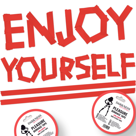 DARKNESS CINTA PARA BONDAGE ROJO NO PEGAJOSA 15 M