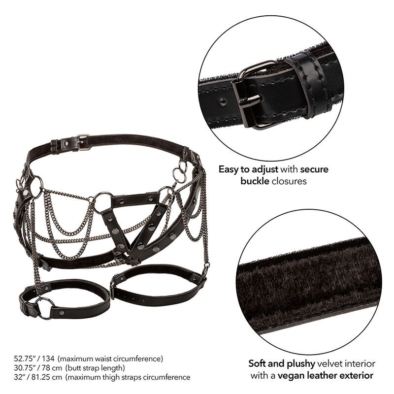 CALEXOTICS EUPHORIA ARNES DE MUSLO CON CADENAS PREMIUM TALLA PLUS