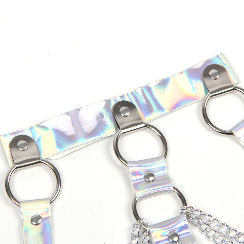 SUBBLIME 953737 ARNES DE PECHO CON ANILLOS Y CADENAS PLATA TALLA UNICA