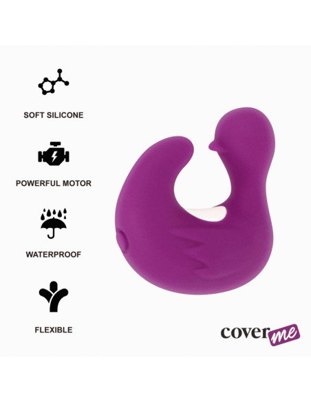 COVERME DEDAL PATO ESTIMULADOR DE SILICONA RECARGABLE DUCKYMANIA