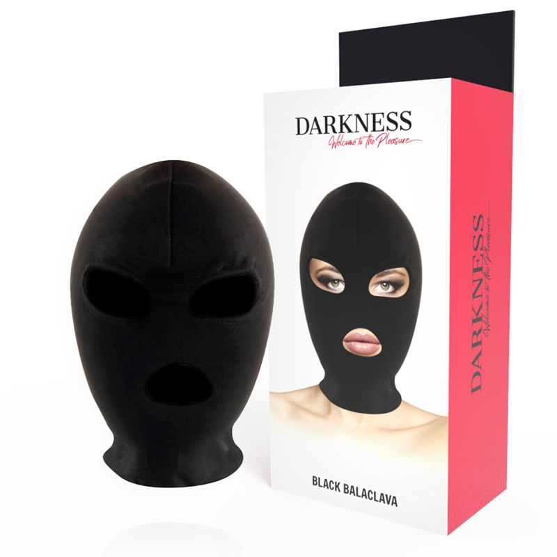 DARKNESS BDSM MASCARA SUMISION BOCA Y OJOS NEGRO