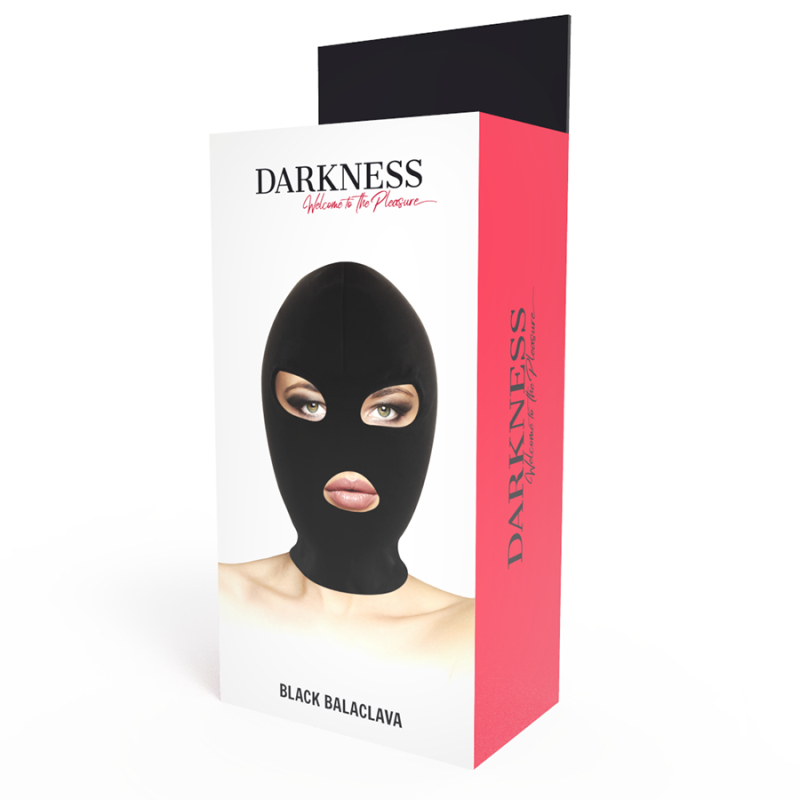DARKNESS BDSM MASCARA SUMISION BOCA Y OJOS NEGRO